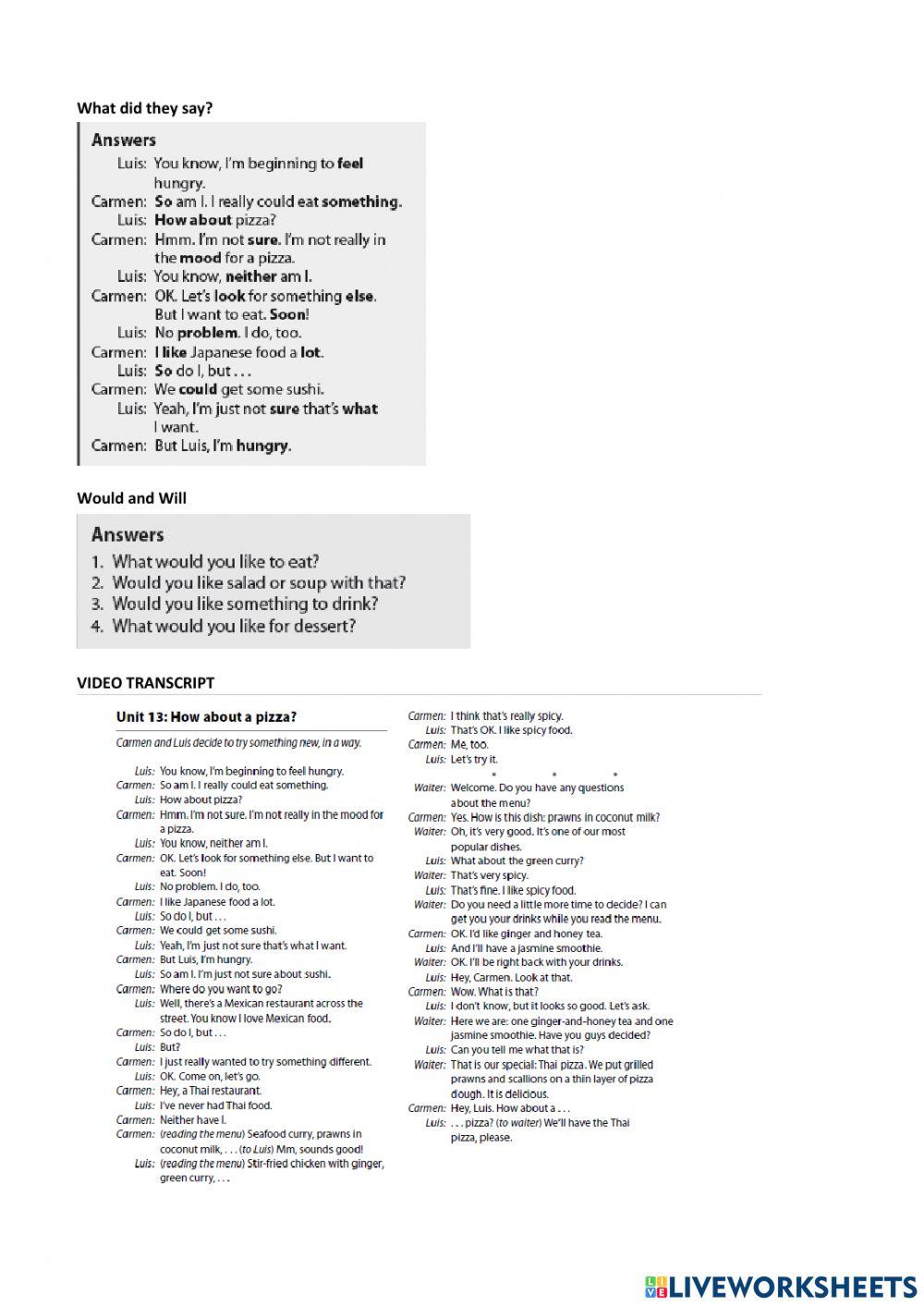 Interchange 1 Unit 13