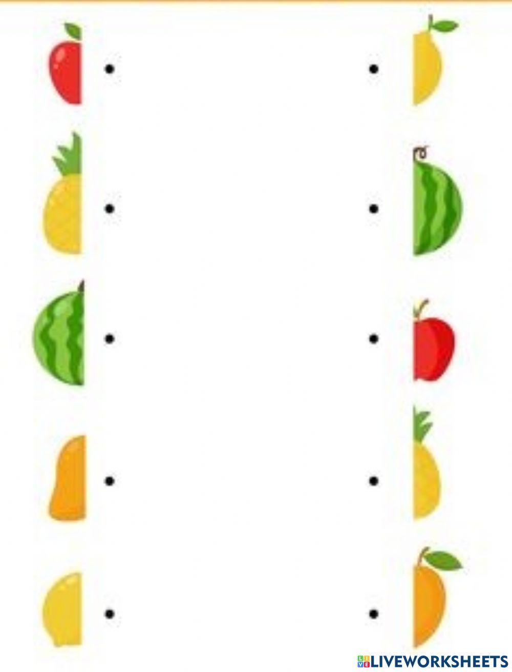 Bé hãy tìm và ghép nửa còn lại