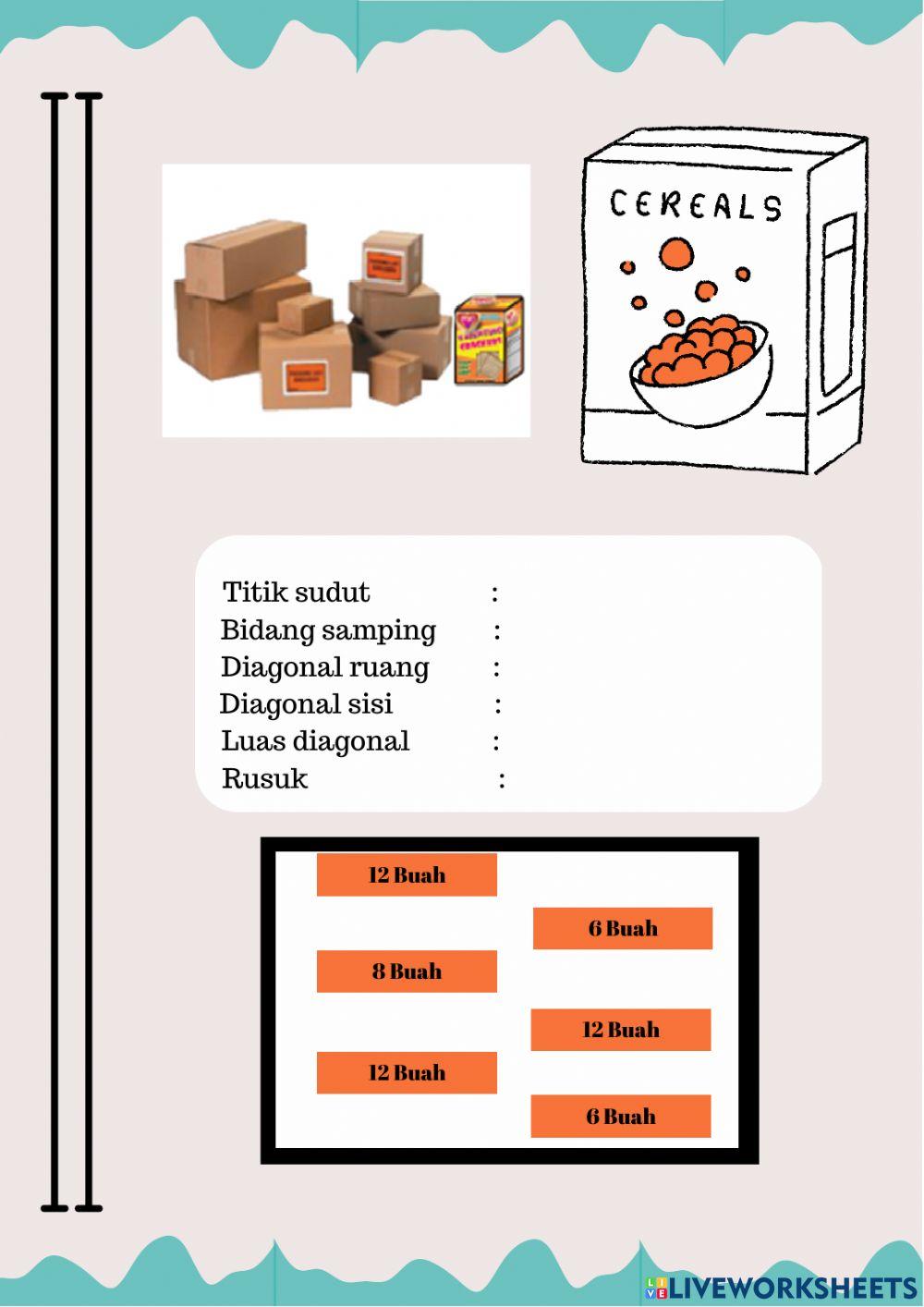 Unsur-unsur kubus, balok, prisma dan limas