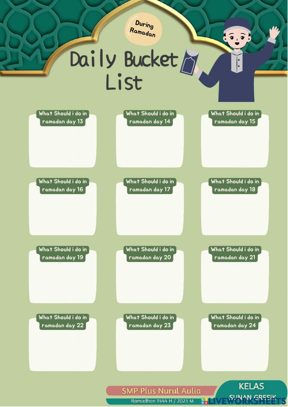 Buku Amaliah Ramadhan 29-31 Maret 2023