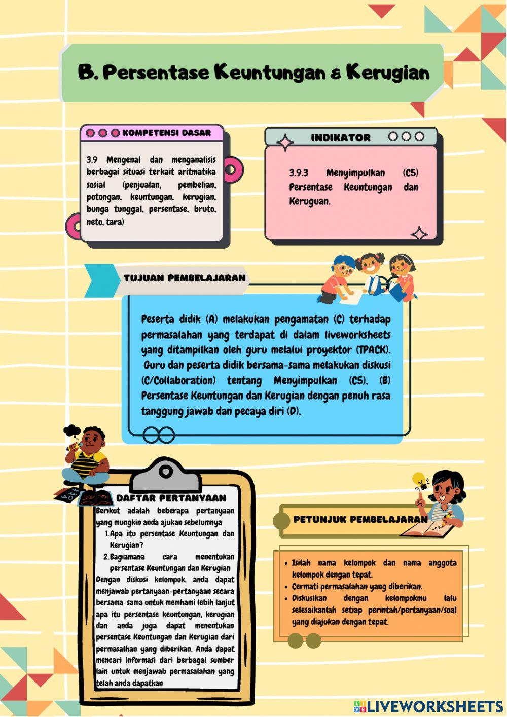 LKPD Aritmatika Sosial Pertemuan 2