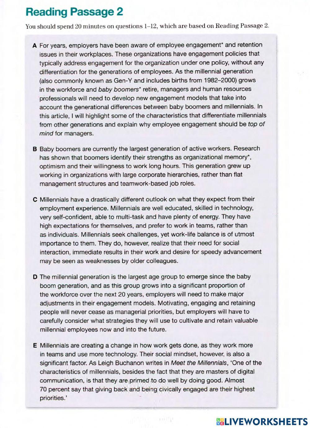 IELTS 6.0 - Unit 2 - Lesson 1 - Reading Practice