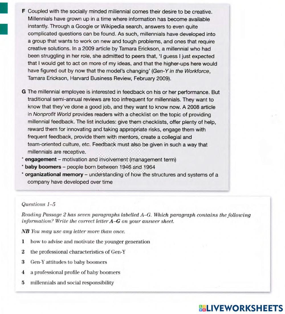 IELTS 6.0 - Unit 2 - Lesson 1 - Reading Practice
