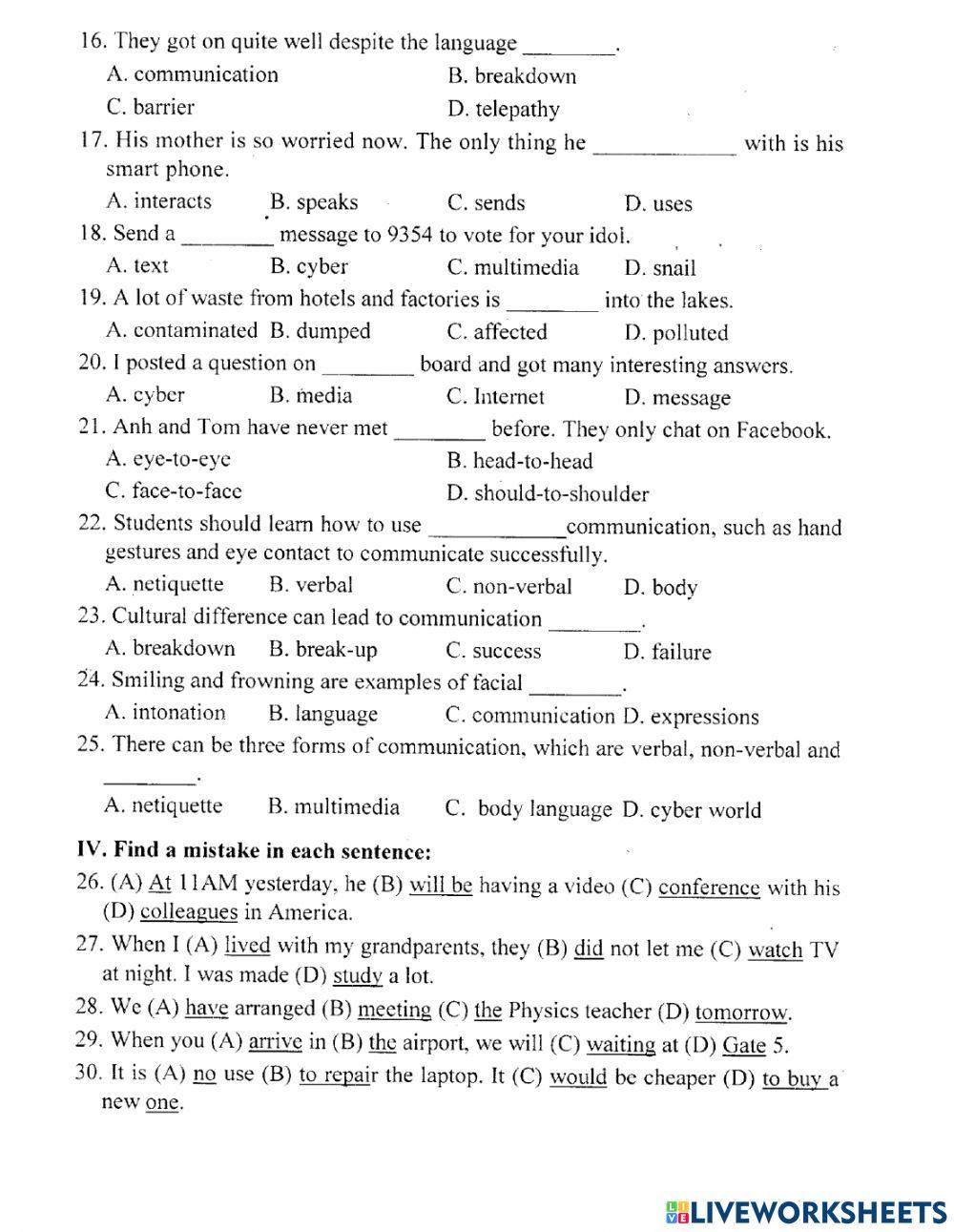 Lop 8- unit 10-test 1
