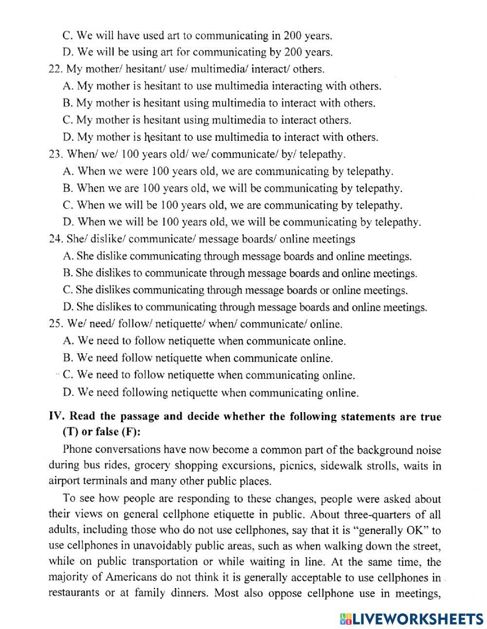 Lop 8- unit 10-test 2