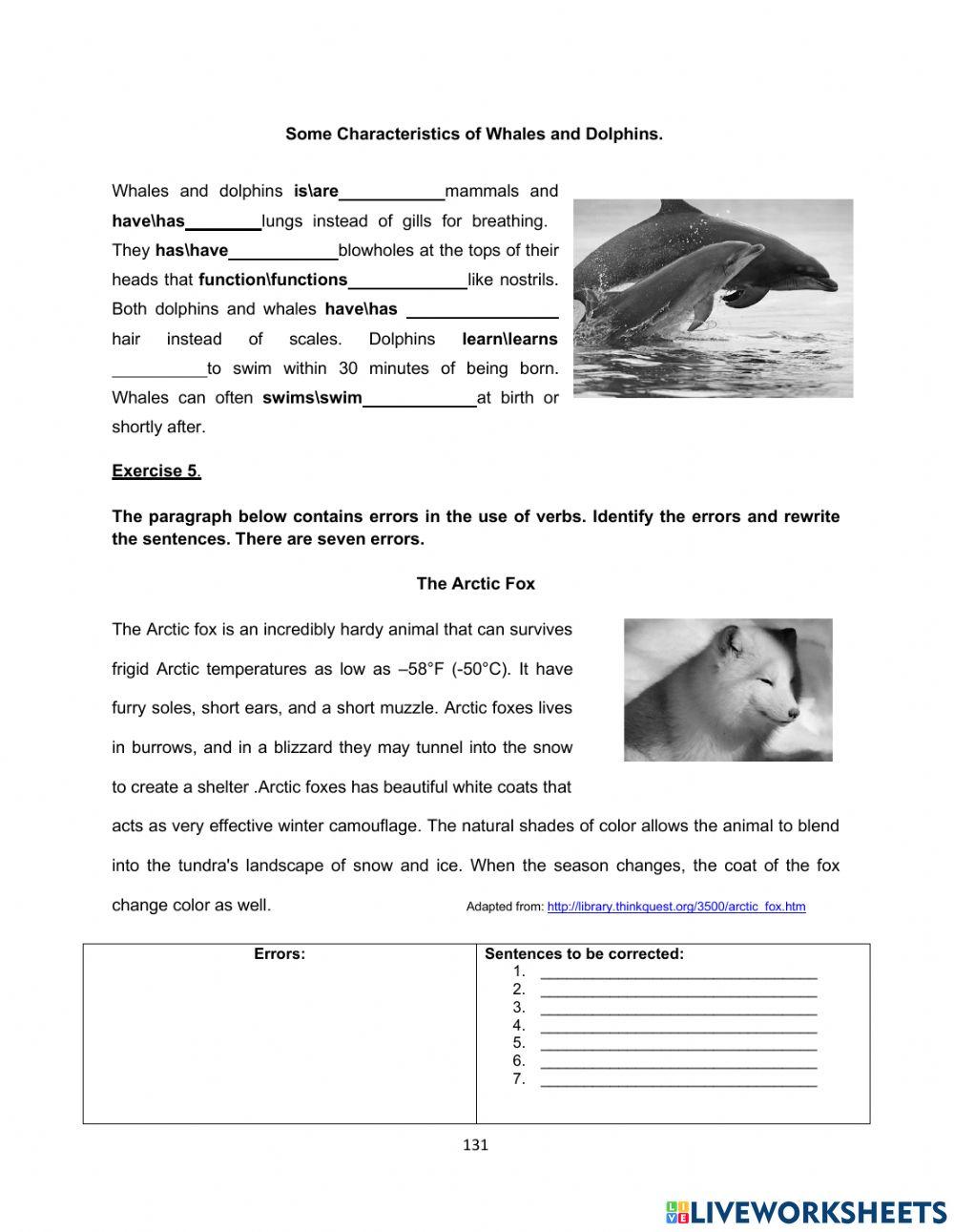 Subject-verb agreement