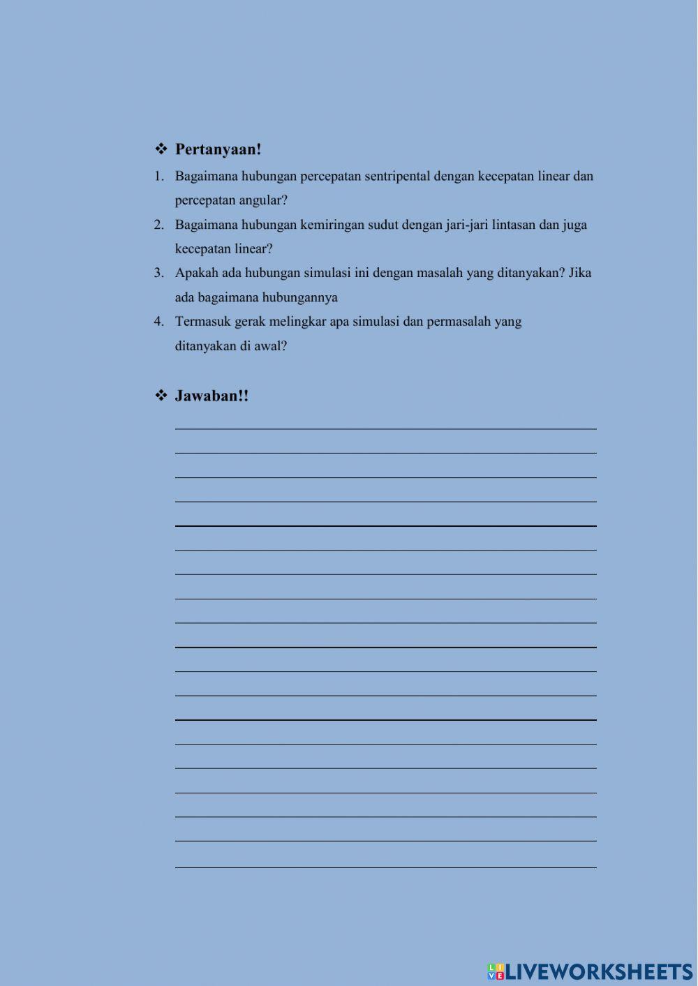 E-lkpd gerak melingkar