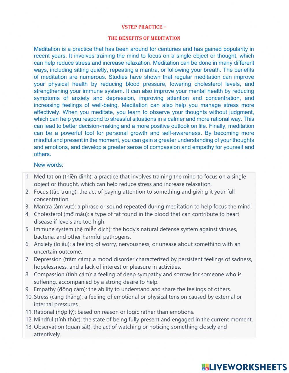 Reading Vstep Practice 1