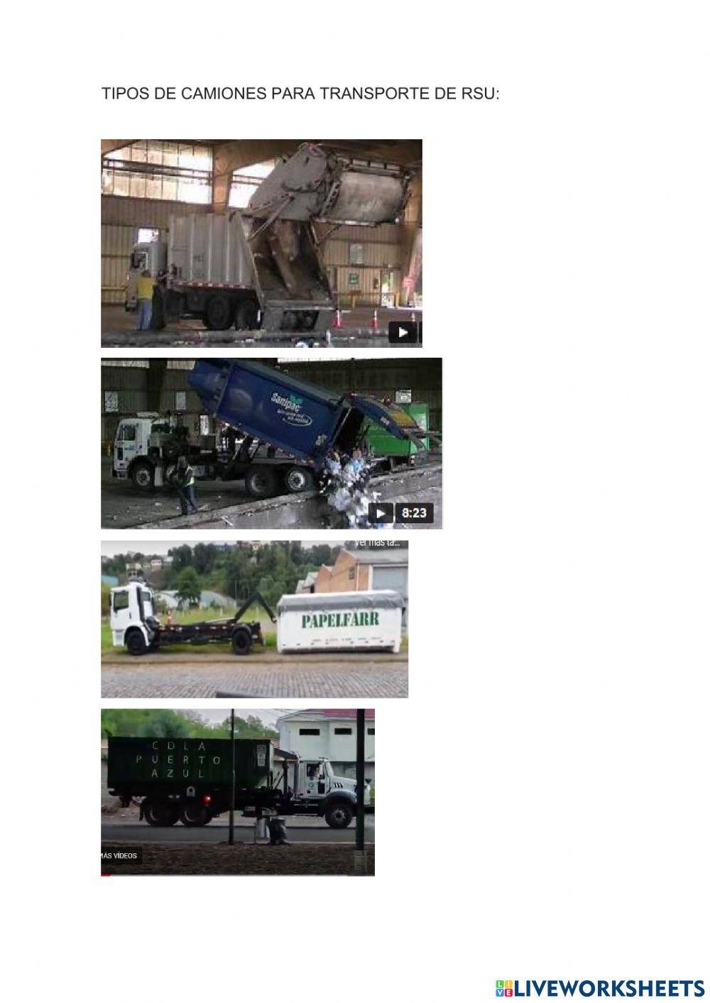 Tipos de transporte de RSU