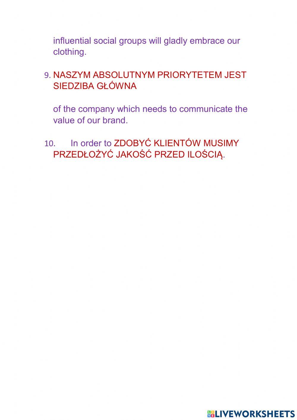 Voc for MLU u 2 lead text transla