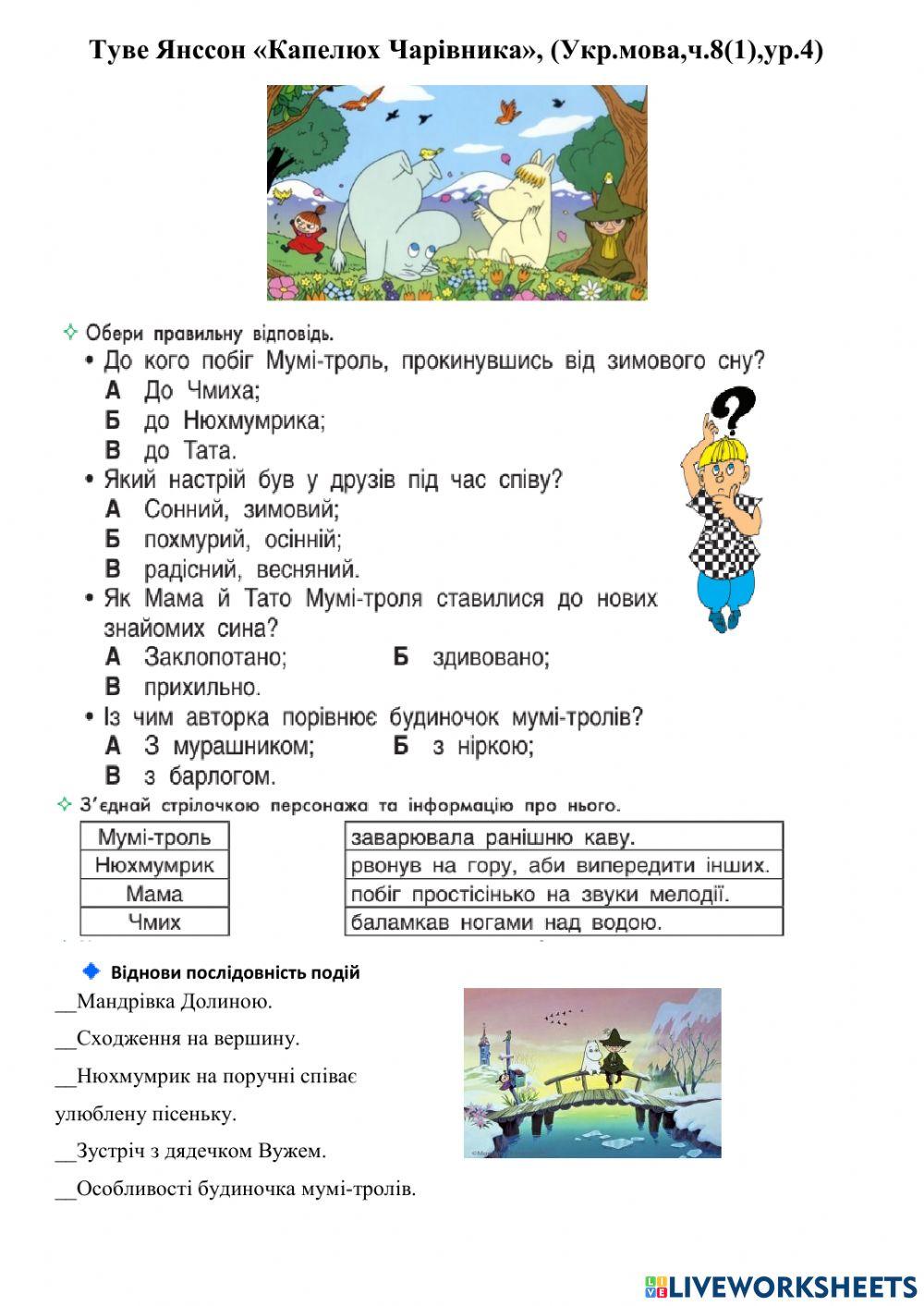 Т.Янссон Капелюх Чарівника(ч.8(1),ур.4)