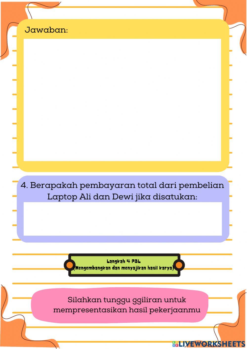 LKPD Aritmatika Sosial Pertemuan 3