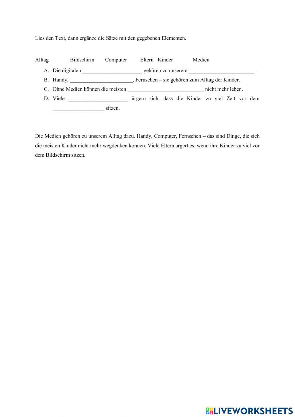 Digitale Medien und Kinder