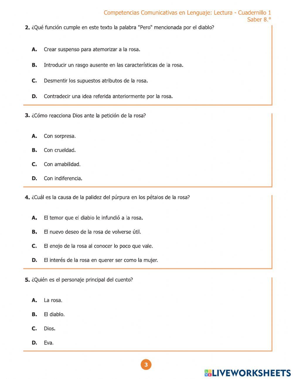 Guía de aplicación en contexto 8° - Cuento