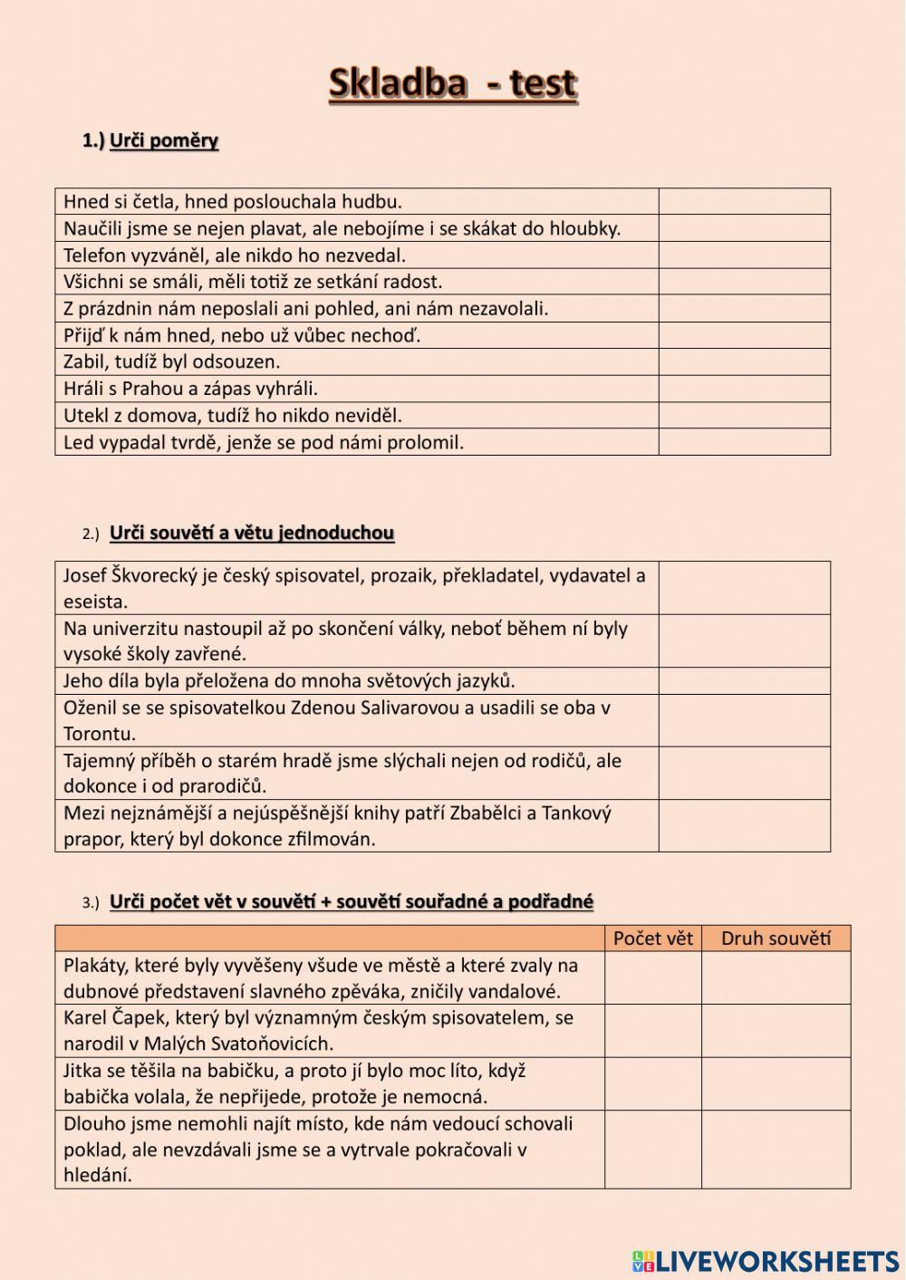 Skladba - test