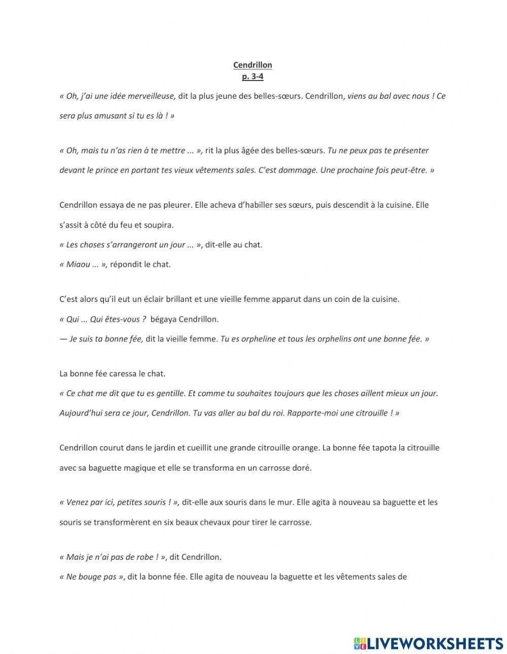 Cendrillon p. 3-4