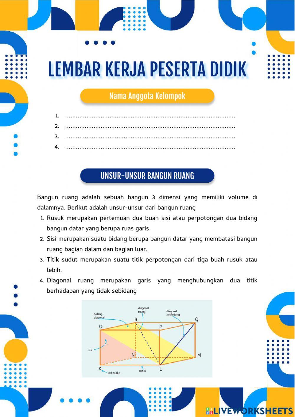 LKPD Bangun Ruang Sisi Datar