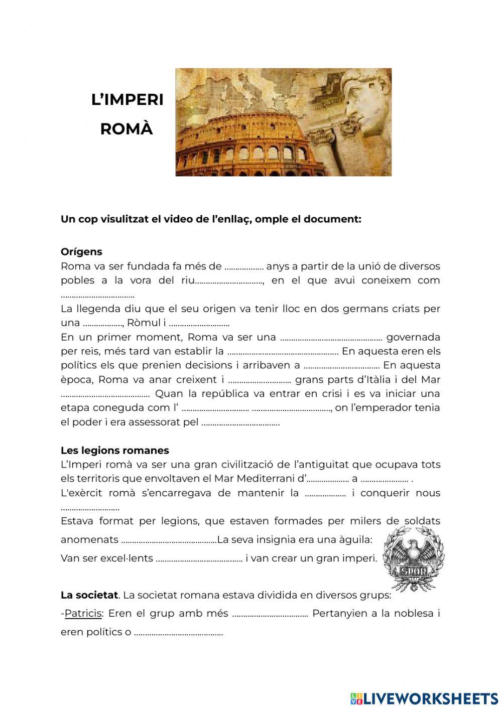 Les cinc coses que hauries de saber de l'imperi romà