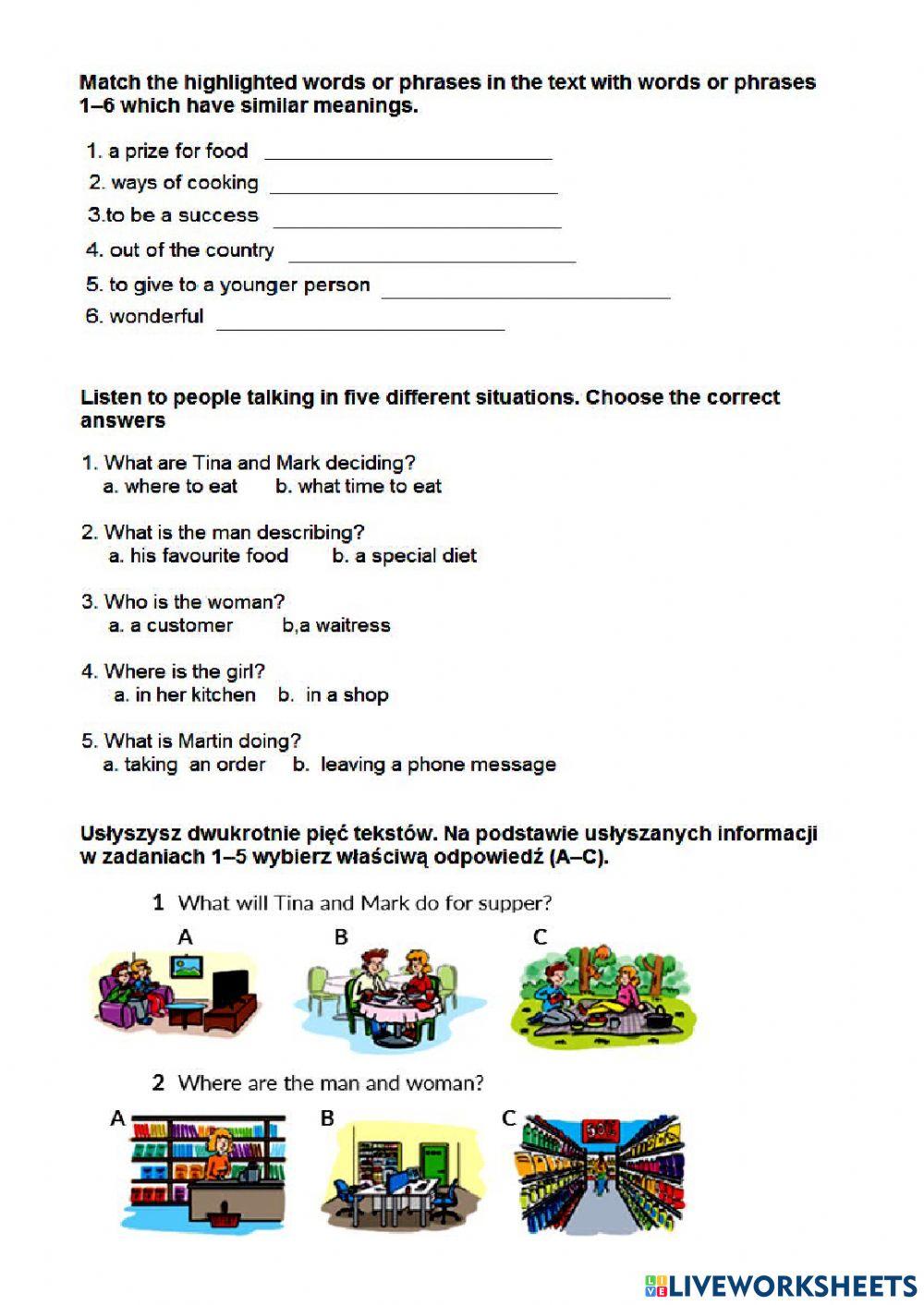 Unit 6 reading and listening