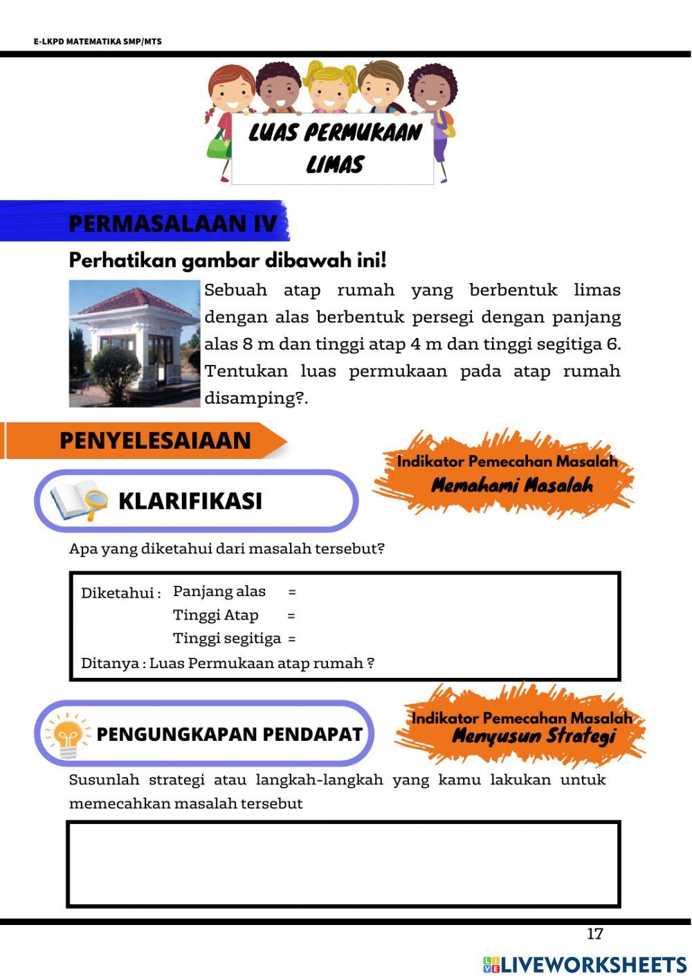 Luas Permukaan Bangun Ruang sisi Datar