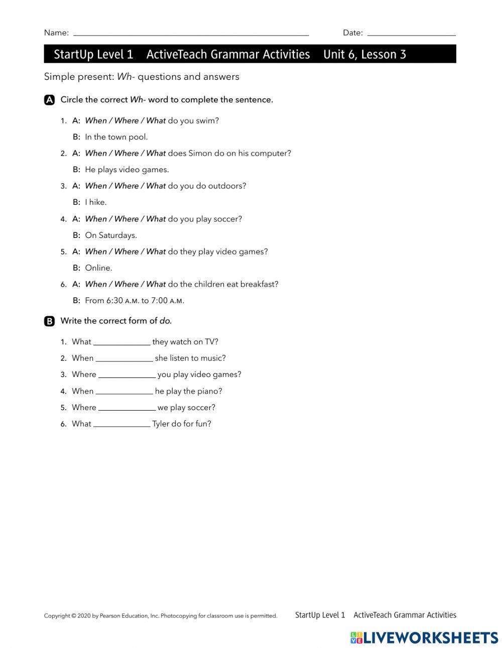 Do-does simple present