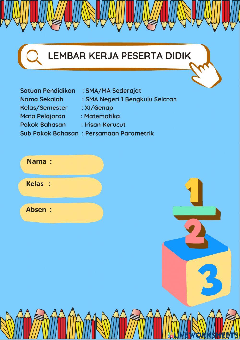 E-LKPD-Persamaan Parametrik