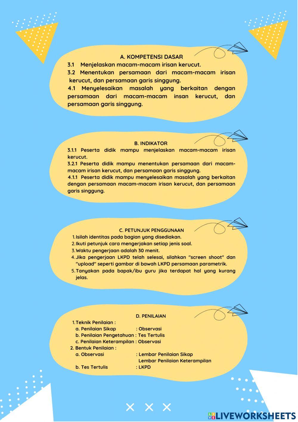 E-LKPD-Persamaan Parametrik