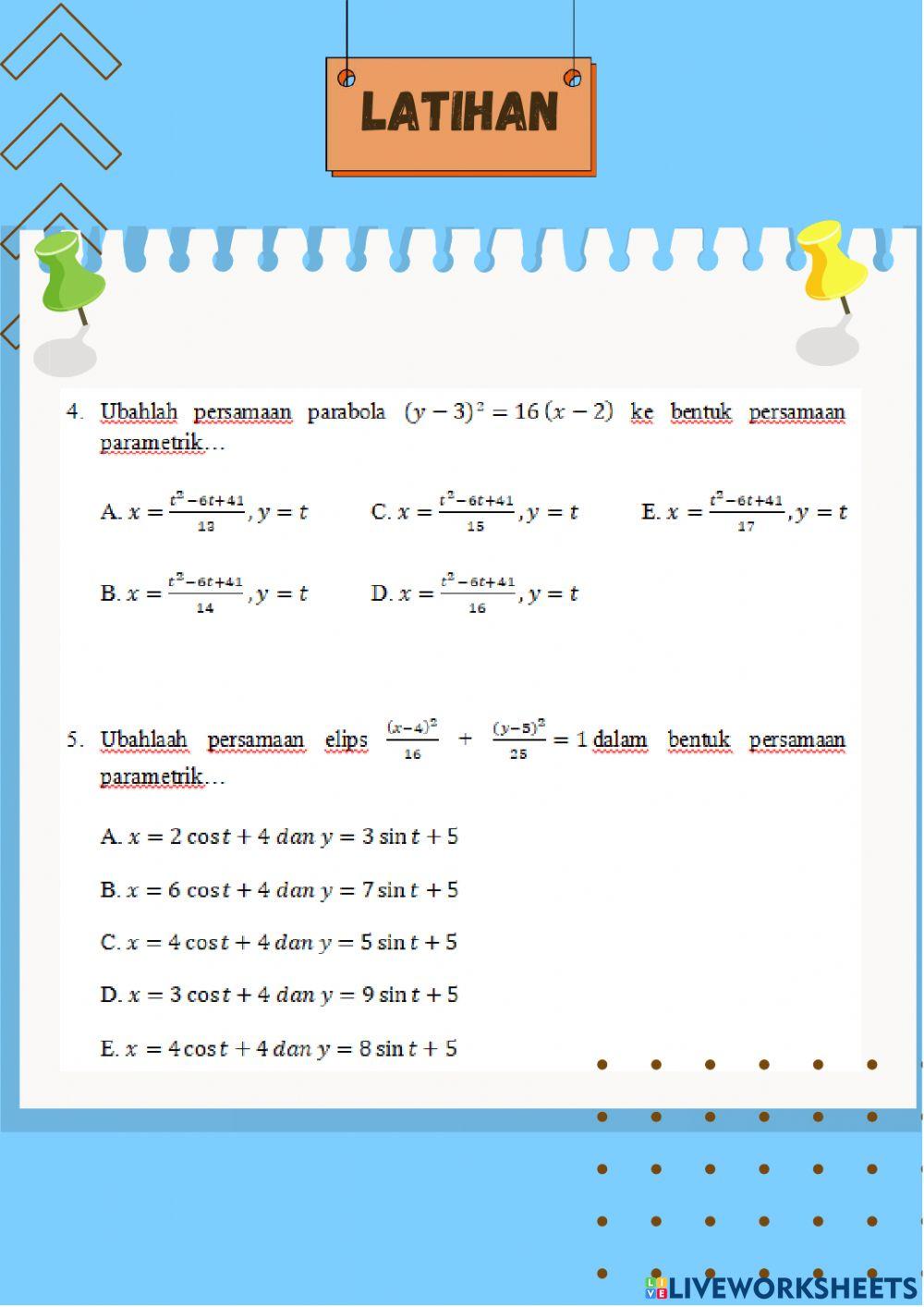 E-LKPD-Persamaan Parametrik