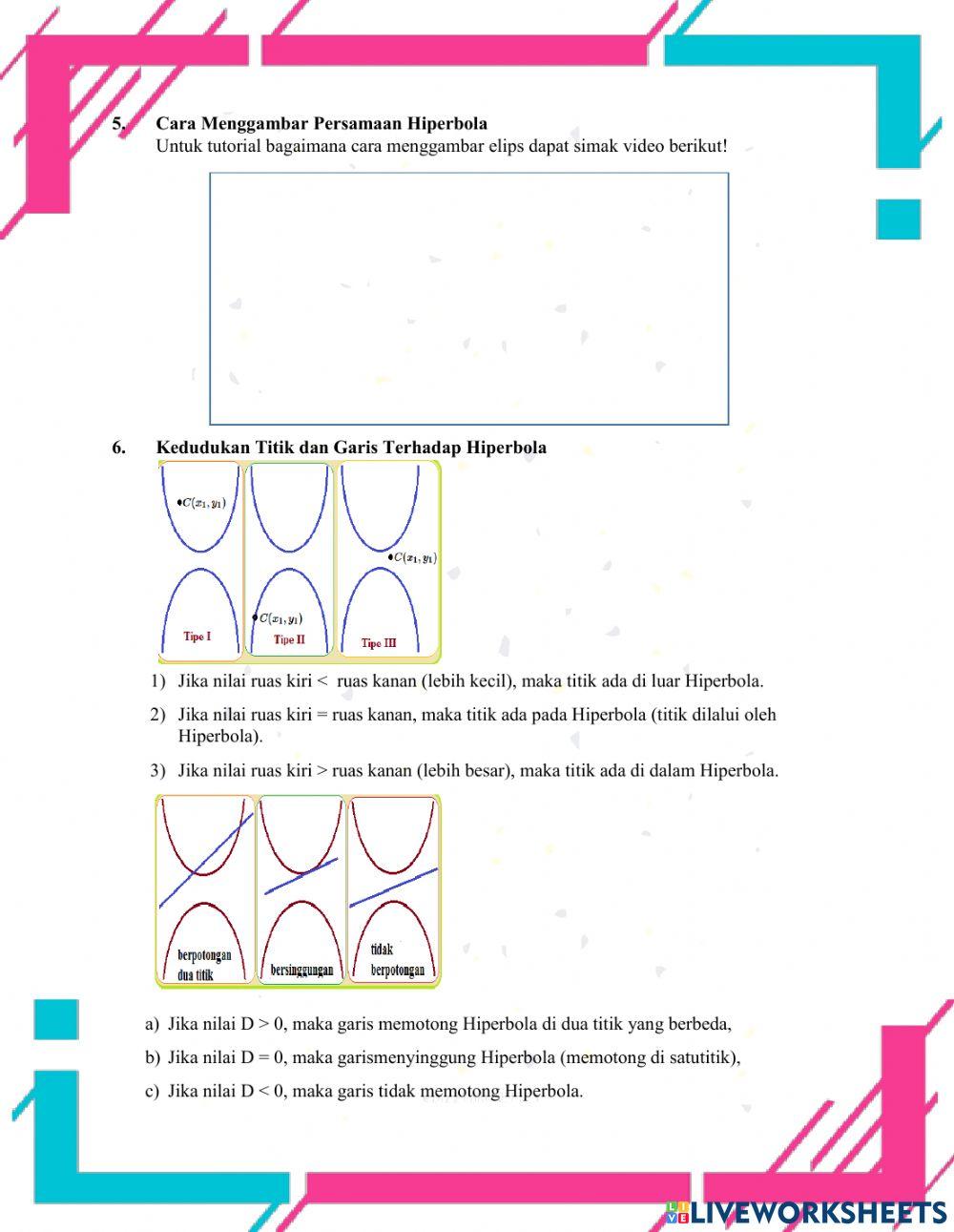 Persamaan Hiperbola dan PGS Hiperbola