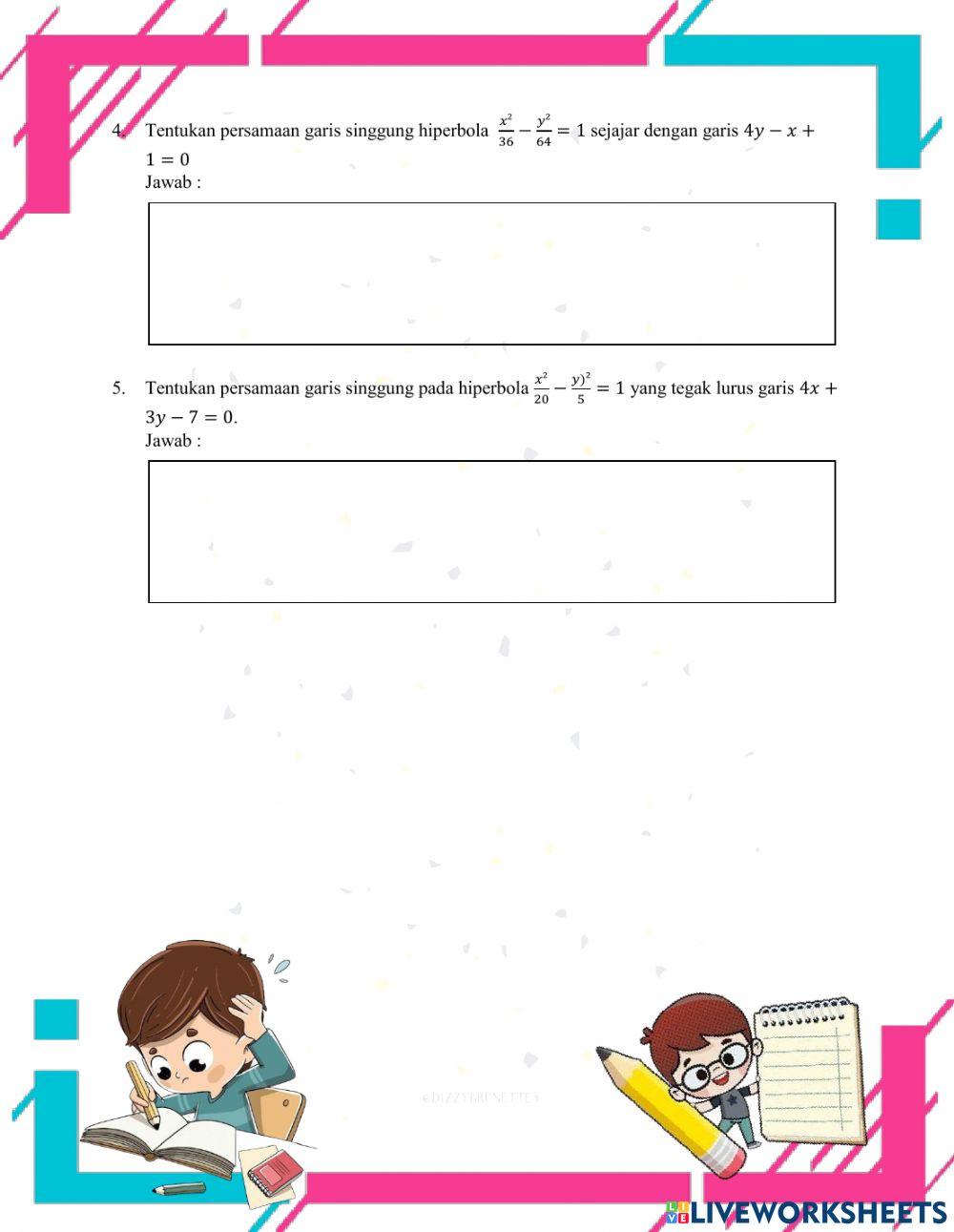 Persamaan Hiperbola dan PGS Hiperbola