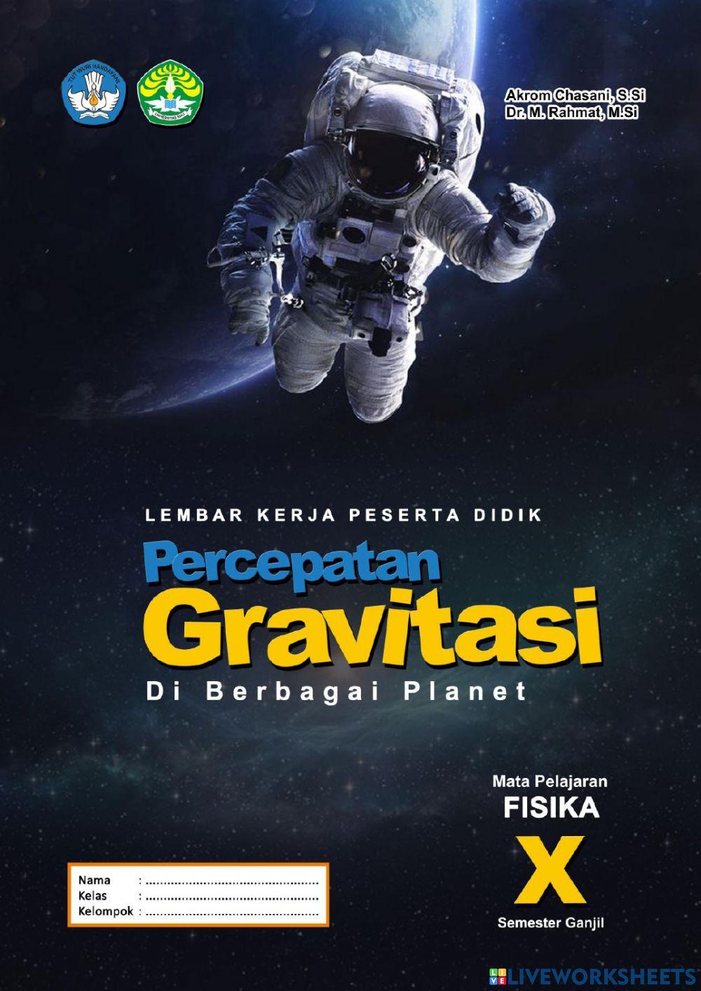 Percepatan Gravitasi Di Berbagai Planet