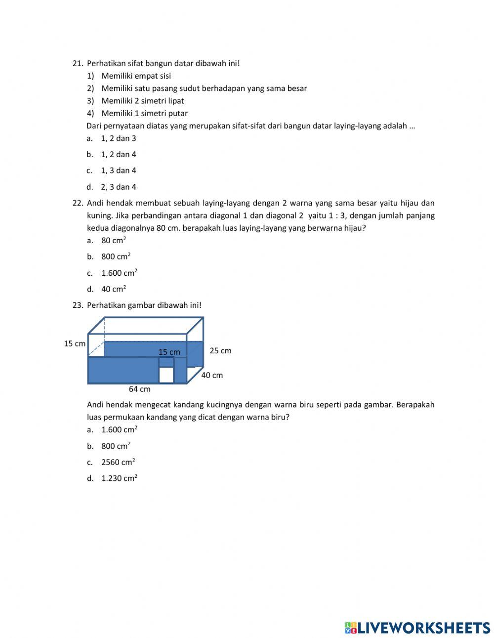 Latihan soal ASPDBK Kelas 6