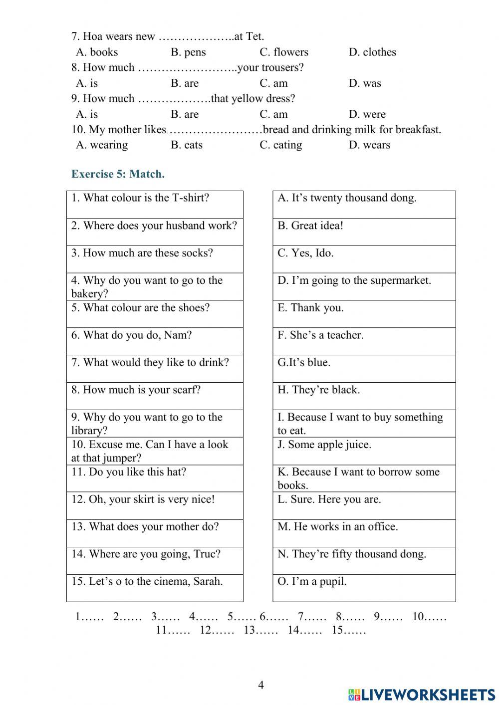 Unit 17 - grade 4 global success