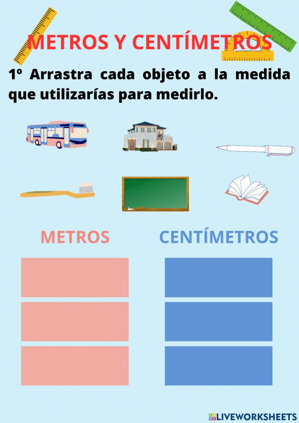 Metros y centímetros