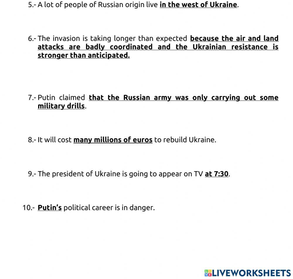 Wh- questions - Ukraine