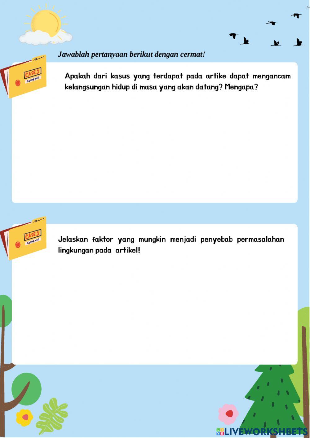 LKPD Perubahan Lingkungan