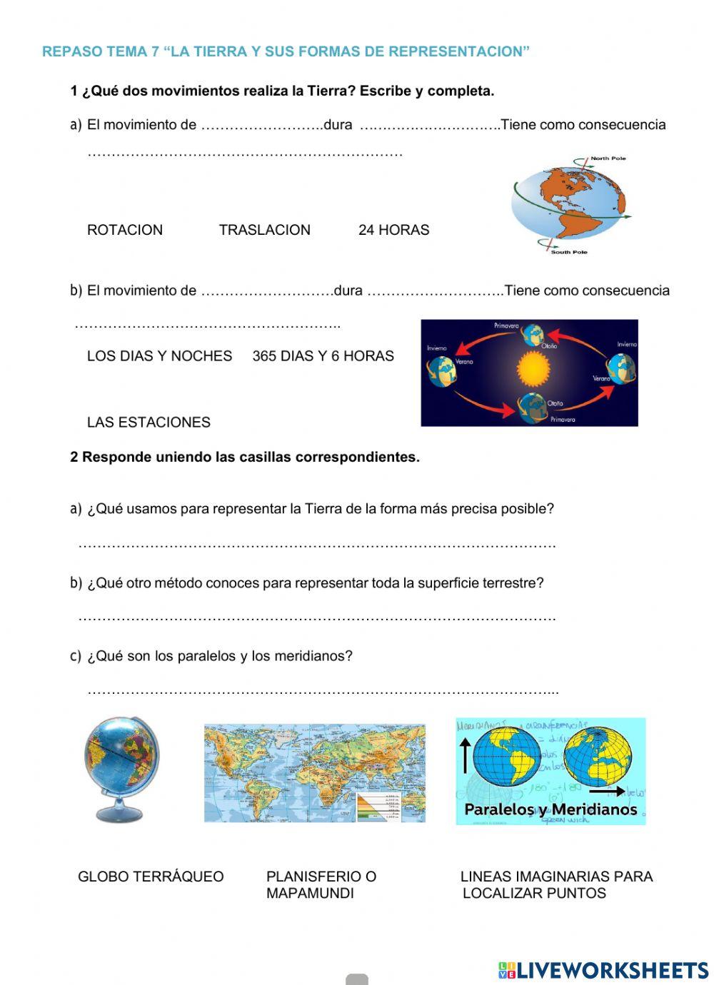 TEMA 7: LA REPRESENTACION DE LA TIERRA