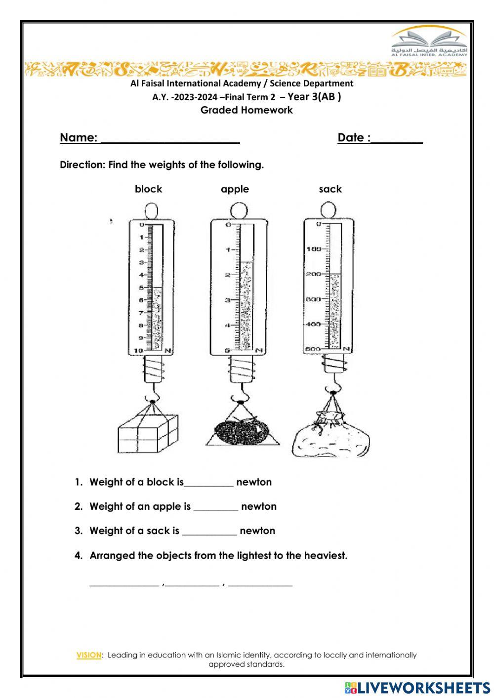 Science 3 meas free interactive worksheets 5385190