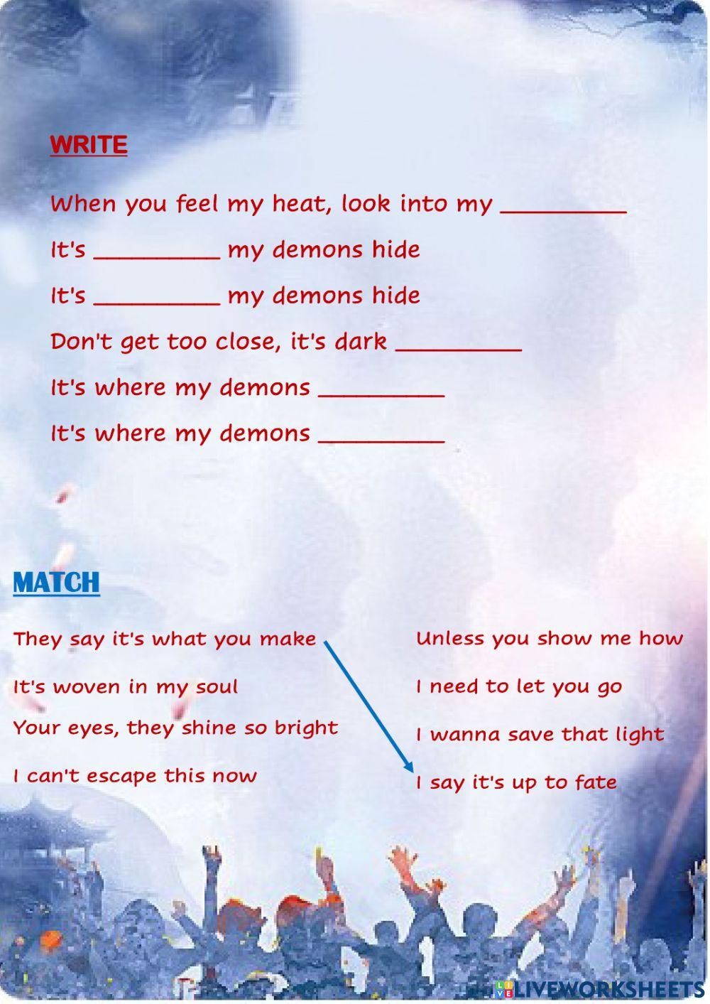 Demons - imagine dragons