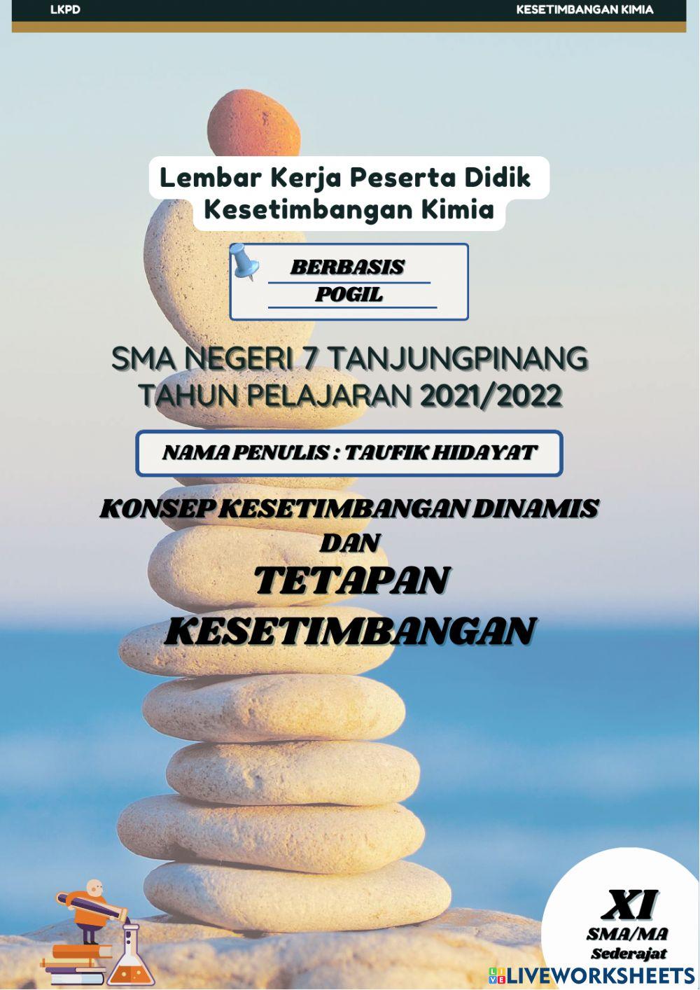 Lkpd pogil kesetimbangan kimia part 1