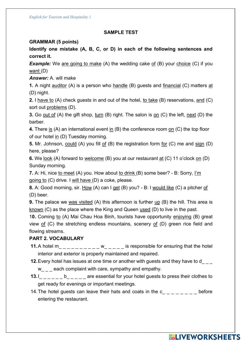 Sample test TADLKSCB1