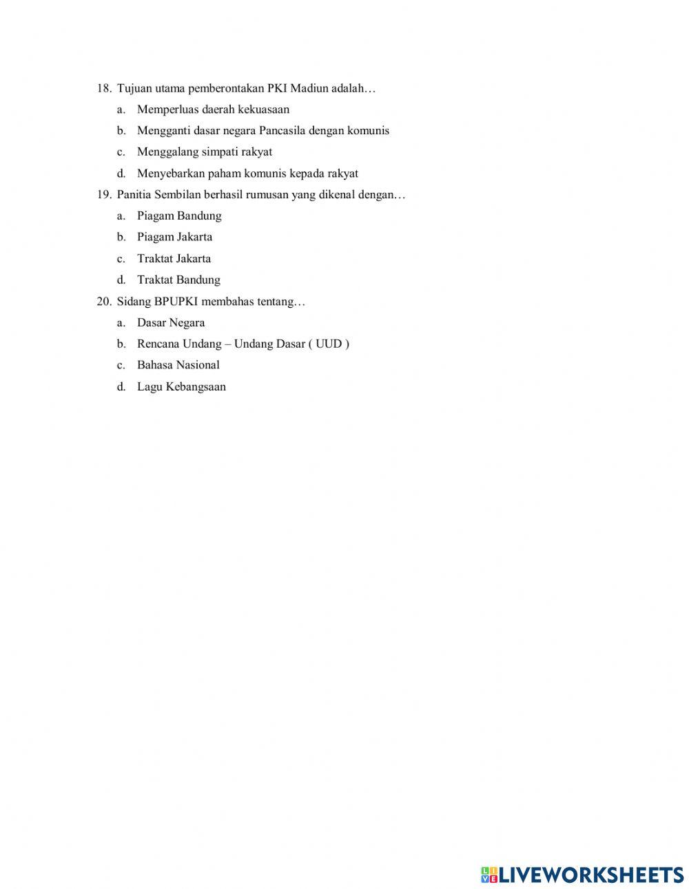 Penilain Tengah Semester Genap