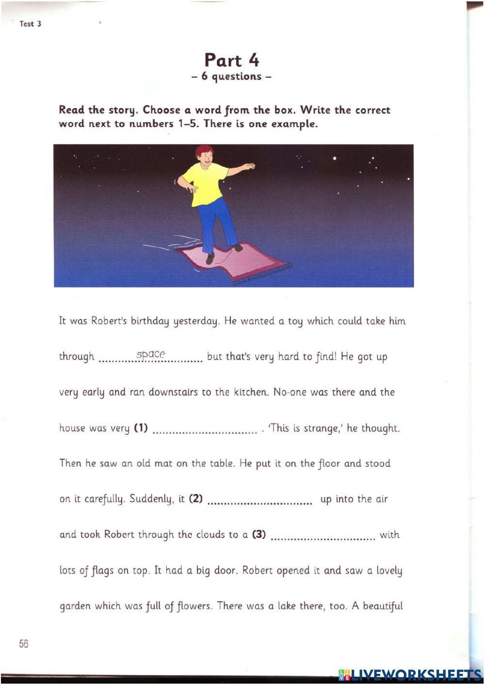 flyer-1-test-3-reading-and-writing-online-exercise-for-live-worksheets