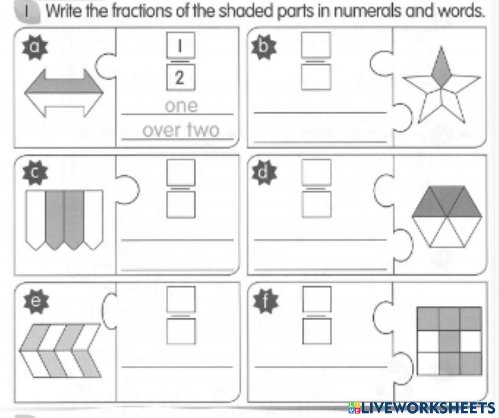 SUSILADEVICHELLIAH | Fraction 2307943 | LiveWorksheets