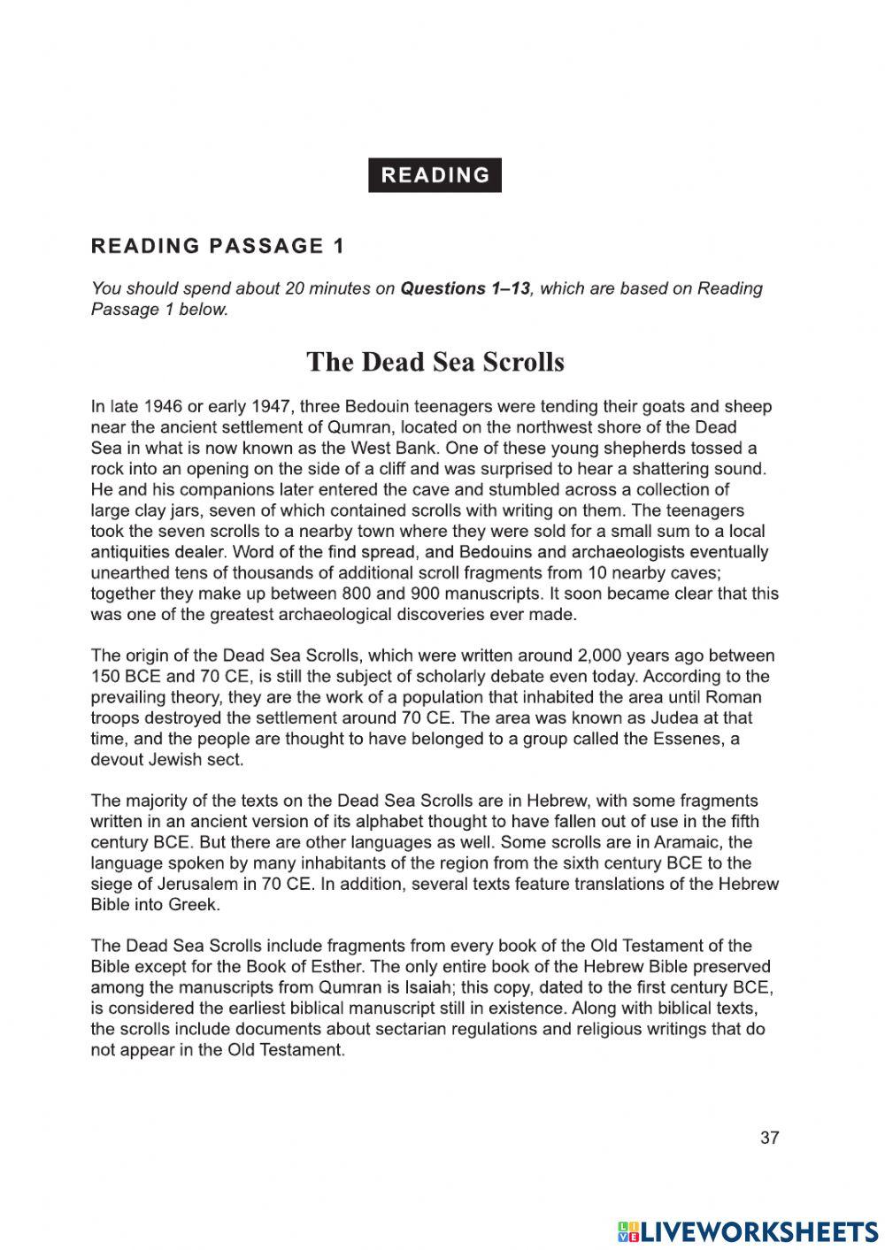 Cambridge ielts - reading - test 2.1