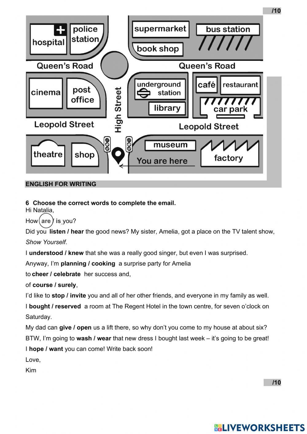 WW 1 Unit 9 test language