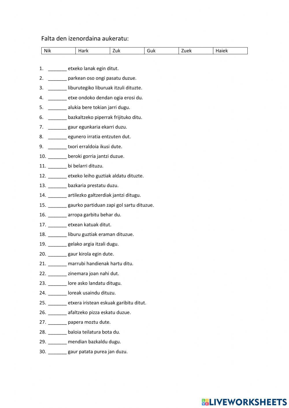 Izenordaina jarri nork