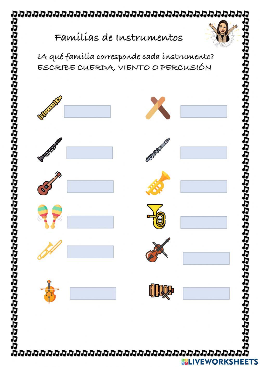 Familias de instrumentos 