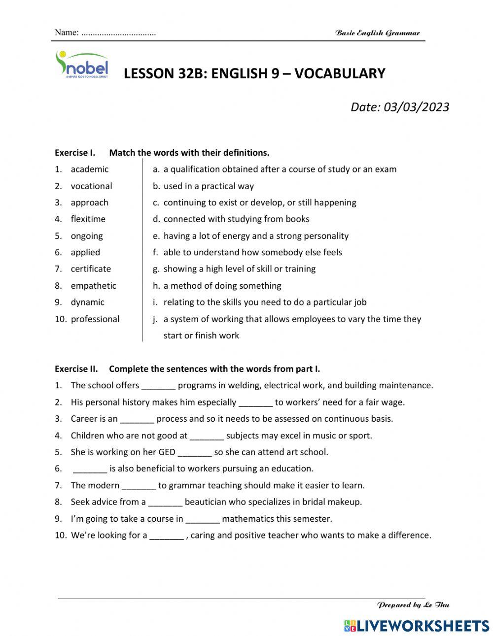 Lesson32b 2k8 Homework Worksheet Live Worksheets Lesson32b 2k8 Homework Worksheet Live Worksheets