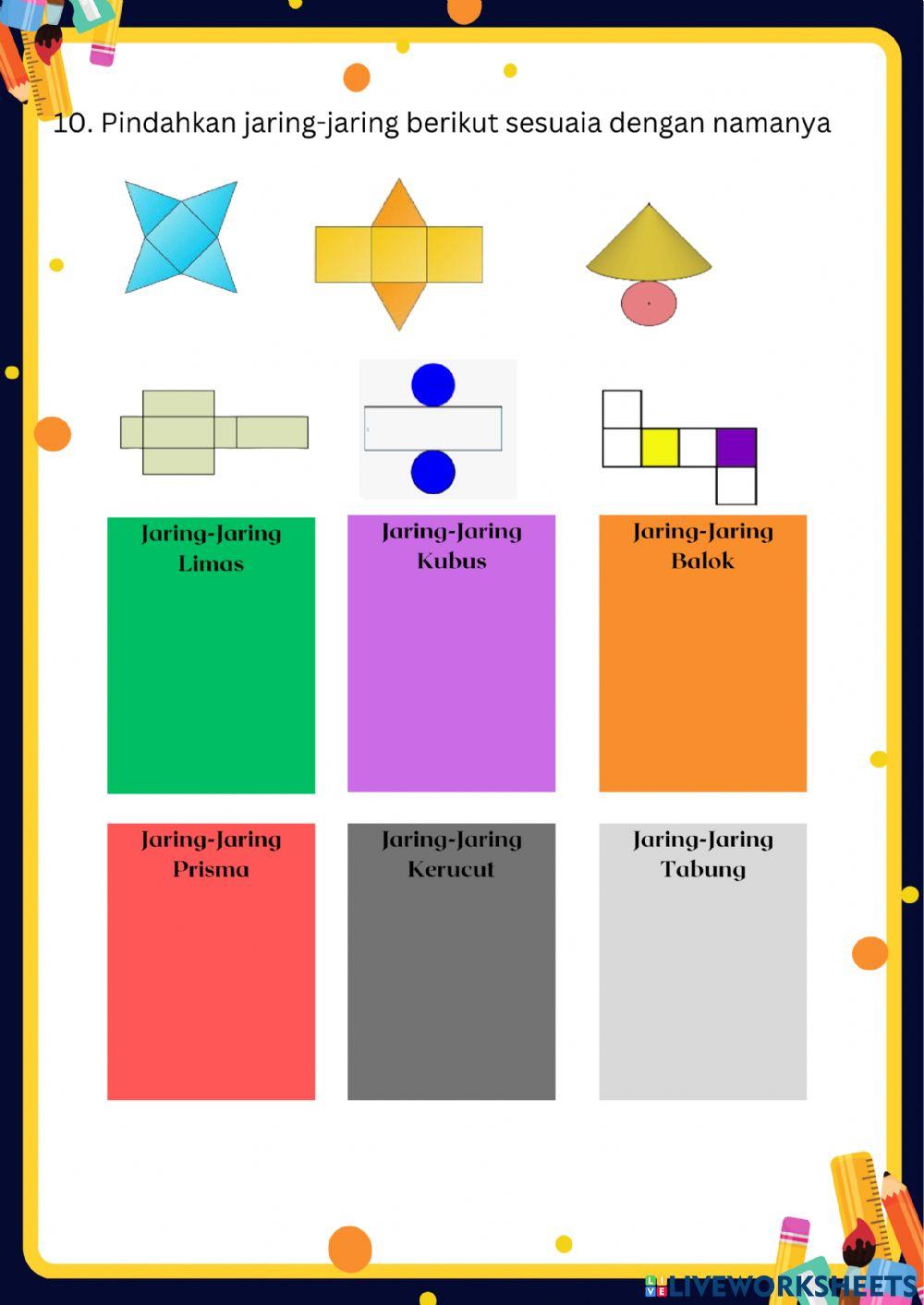 Soal Jaring-Jaring Bangun Ruang